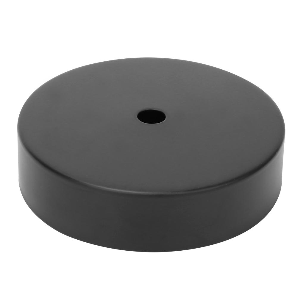 Aluminum Round Shape Ceiling Light Lamp Base Bulb Holder DIY Light AccessoriesBlack