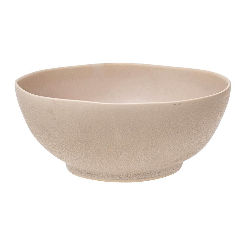 Japanese Ceramic Ramen Bowl Salad Bowl Matte Tableware Bowl Household Retro Round Vegetable Bowl Dessert Bowl