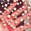 Pearl Beaded Long Train Tulle Shoulder Cape, Scattered Pearl Mesh Wing Streamer Wrap for Spaghetti Strap Wedding Evening Prom Gown Photoshoot