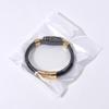 Pulsera de Cuero con Cuenta Dzi Tibetana de Nueve Ojos: Amuleto de la Suerte Estilo Étnico para Parejas