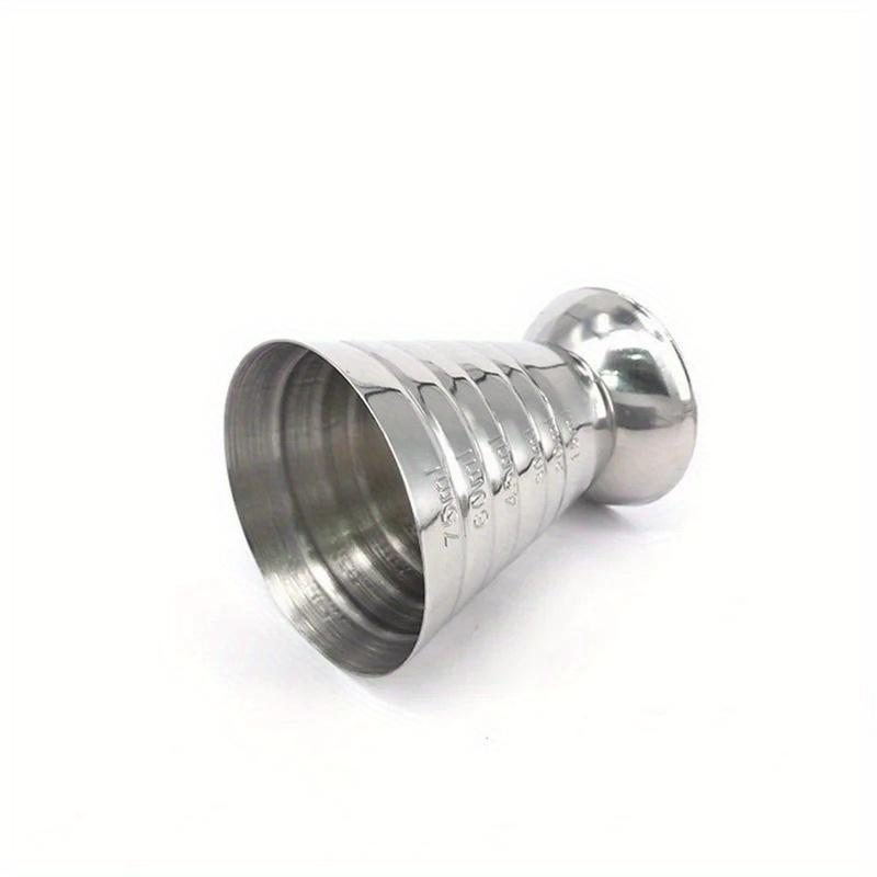 

Мерный стаканчик шот из нержавеющей стали 75 мл, унция, джиггер, барный миксер для коктейлей и напитков, мерная чашка для ликера, мерник для мохито, кофейная кружка серебряный