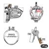 FRRK 304 Stainless Steel Penis Cage Male Chastity Device Metal Penis Lock Cock Cage BDSM Chastity Cage for Men