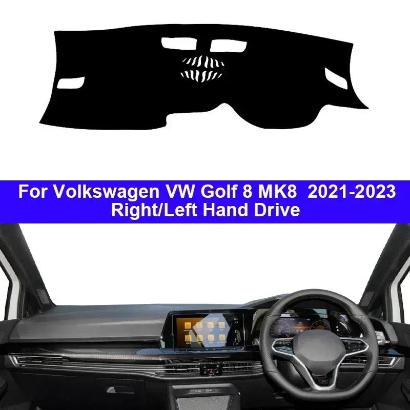 Car Dashboard Cover Non Slip Pad For Volkswagen VW Golf 8 MK8    LHD RHD Car Dash Mat Sun Shade Pad Anti-UV Cushion