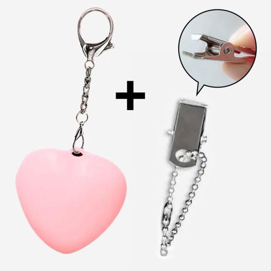 Keychain Pendant Cat Paw Cloud Heart Design Purse Light Ultra-Thin Touch Sensor Light Rechargeable LED Lamp