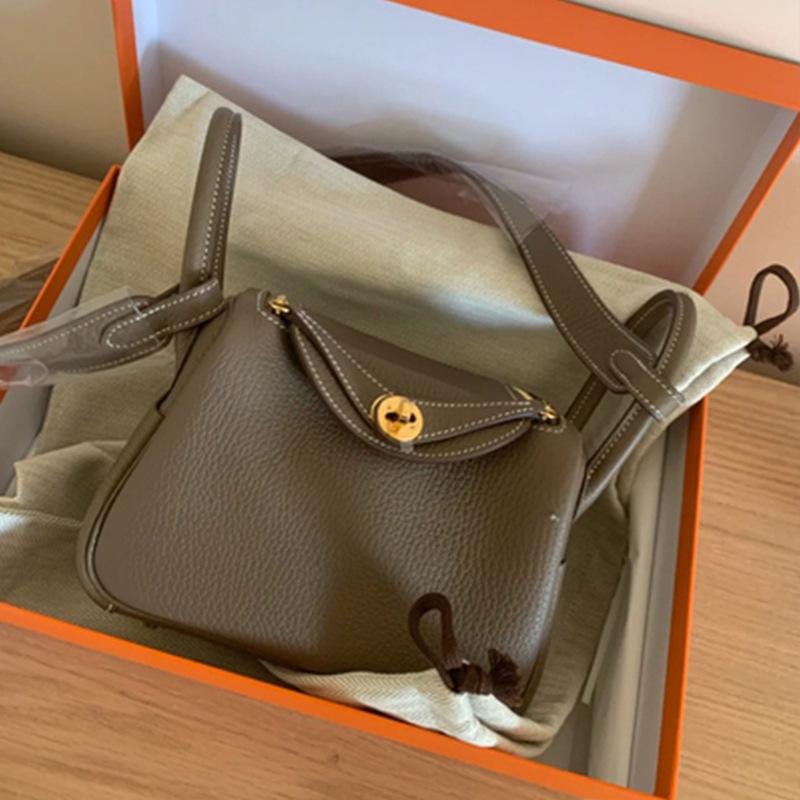 

Мини-сумка Lindy из натуральной кожи - модная сумка через плечо из коровьей кожи Togo