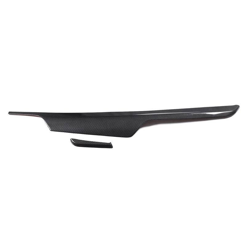 Real Carbon Fiber RHD For BMW 5 Series G30 G38 6 Series GT G32 M5 F90 2017-2023 Car Dashboard Panel Trim Car Accessories 2 Pcs