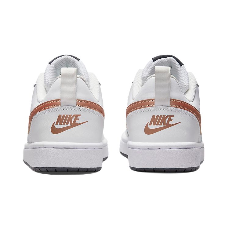 Nike Court Borough Low 2 GS White Metallic Red Bronze Kids Sneakers Summit-White Dark-Smoke-Grey BQ5448-116