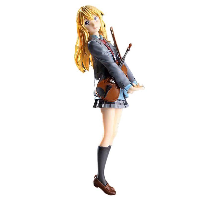 Anime Miyazono Kaori Figure Your Lie In April School Uniform Jk Dress Up Model Toy Gift Action Figure Collection Ornament Pvc