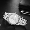 stainless steel quartz suitable for formal and business Stylish fashion design with calendar Perfect as a gift for anniversaries or Silver Men's