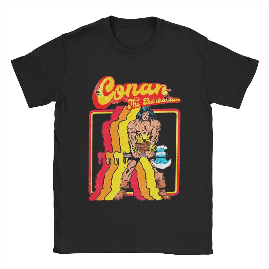 2025 Conan The Barbarian Women's Men T Shirt Novelty Tee Short Sleeve Round Neck T-Shirt Pure Cotton Summer Cotton Tops Clothing