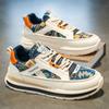 Mens Shoes Summer Breathable Embroidered Casual Sports Board Shoes Trend Versatile Heightening Sneakers Mens Zapatos De Hombre