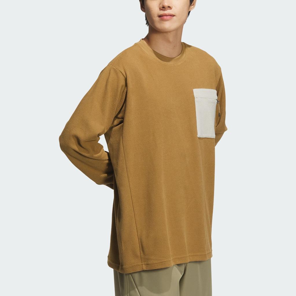 New Adidas FW24 M TRANS TEE T Shirt Men's Desert Brown JX1786