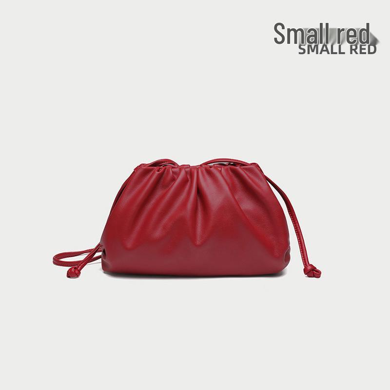 High-End Textured Cloud Dumpling Women's Shoulder Bag - Niche Pleated Design
