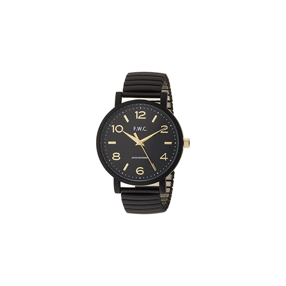Fieldwork Analog Watch Oleo Black Flexible Metal Band DT129p-2 Women s Black
