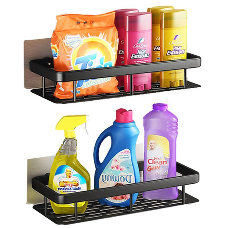 AYA Non-tapping Strong Adhesive Bathroom Toilet Washroom Cotton Shelf One-piece Aluminum Shelf
