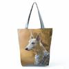 Greyhound Shopping Bags Casual Groceries Women Handbags Animal Dog Graphic Large Capacity Shoulder Bags Portable Foldable Totes