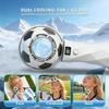Portable Handheld Fan - 5 Gear High Speed 3000mAh Rechargeable Mini Personal Hand Fan Blow Cold Air, Battery Operated Travel Essentials