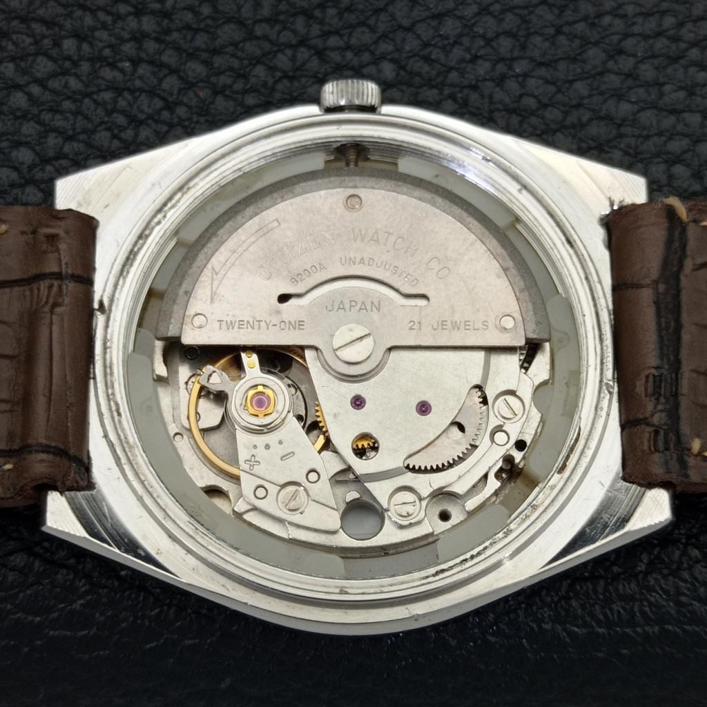 Citizen AUTOMATIC 8200 VINTAGE JAPAN MENS BROWN COLOR DIAL WATCH A500278-2 R151b-a500278