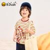 B.Duck Boys' Striped Ice-Feel Quick-Dry T-Shirt