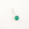 Rare Green Onyx Cab Gemstone 925 Sterling Silver Jewelry Handmade Chain Pendant CP-25-23