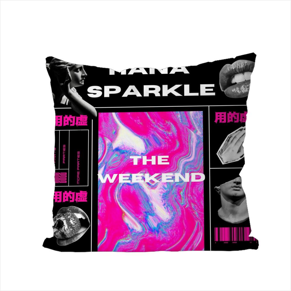 Federa Cuscino Singer The Weeknd Per Auto Divano Decorativa Casa Stampa Double-sided Peluche Quadrato Cuscino Decorativo Copricuscino
