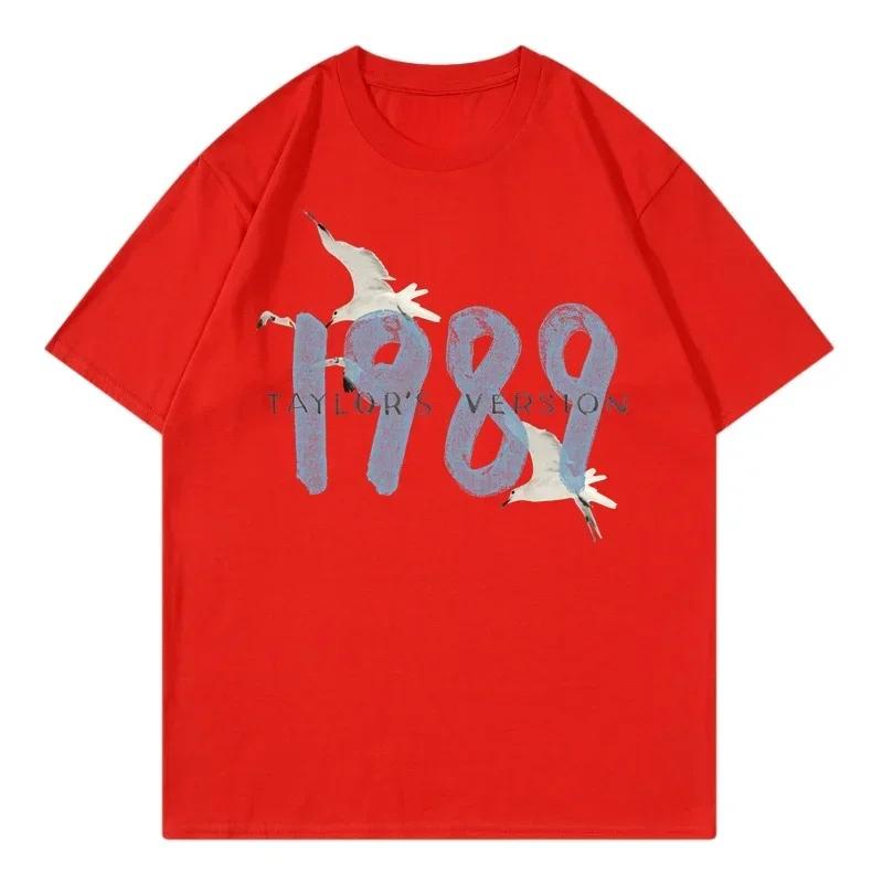Taylor Swifts 1989 T-Shirts Men Women T Shirt Gift Fans Music Concert Short Sleeve Unisex Streetwear Clothing Oversized Tshirt