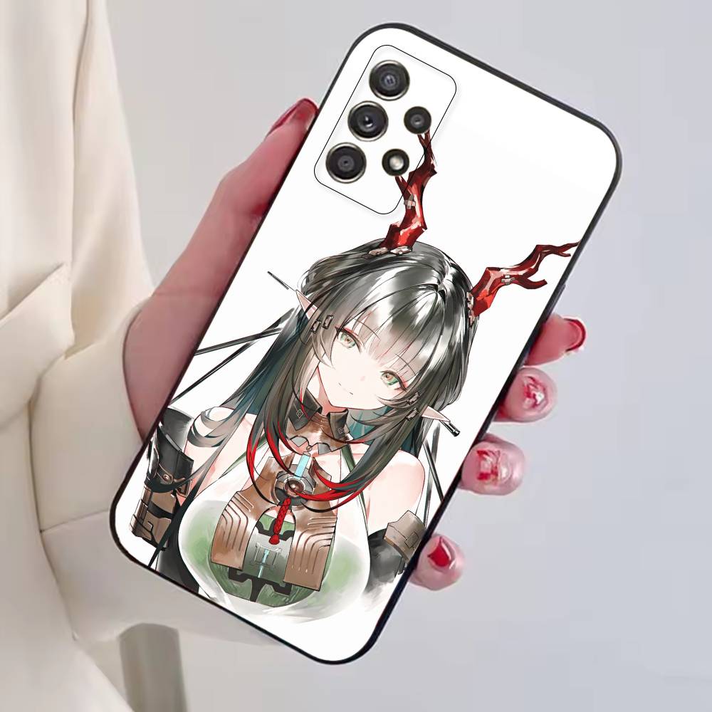 Game A-Arknights Endfield Phone Case Black Silicone Soft For Samsung S25,S24,S21,S22,S23,S30,Ultra,S20,Plus,Fe,Lite