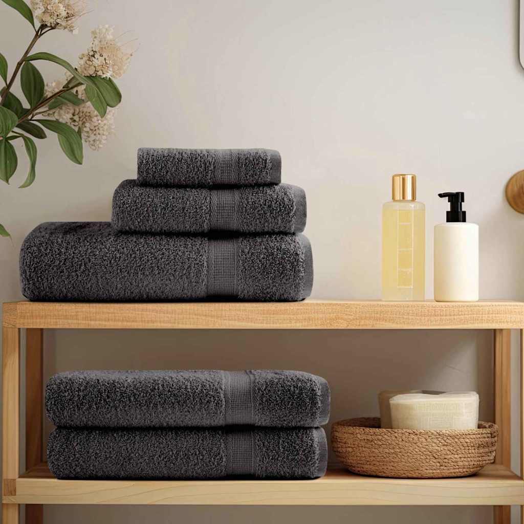 SOLUND Guest Towel 4 Pcs Anthracite 15 X 21 Cm 550 Gsm