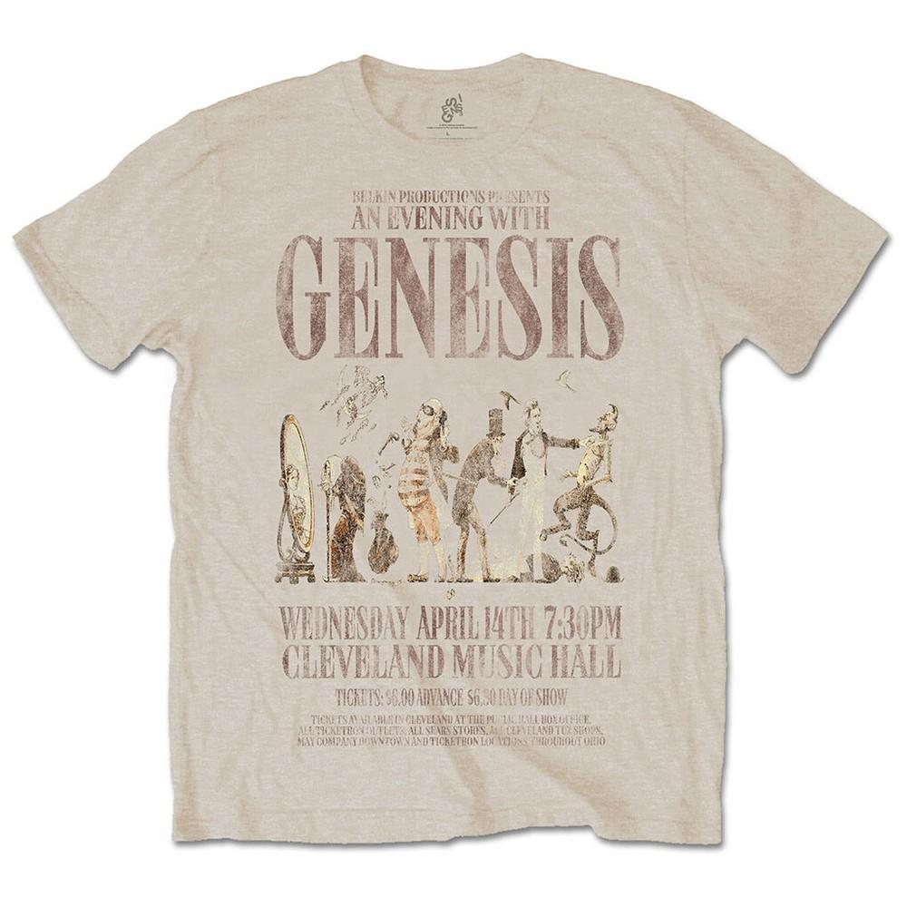 Genesis T-Shirt An Evening With Rock Band New Beige Official