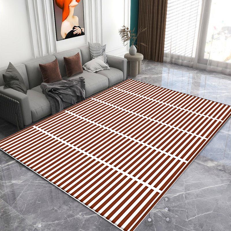 

Ковры в скандинавском черно-белом простом стиле для гостиной, мягкие моющиеся нескользящие ковры большой площади для украшения спальни, домашний коврик 60*90cm