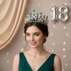 Handmade Crystal Crown Exquisite Baroque Headpiece Rhinestone Headband Bridal Tiara  Bridesmaid