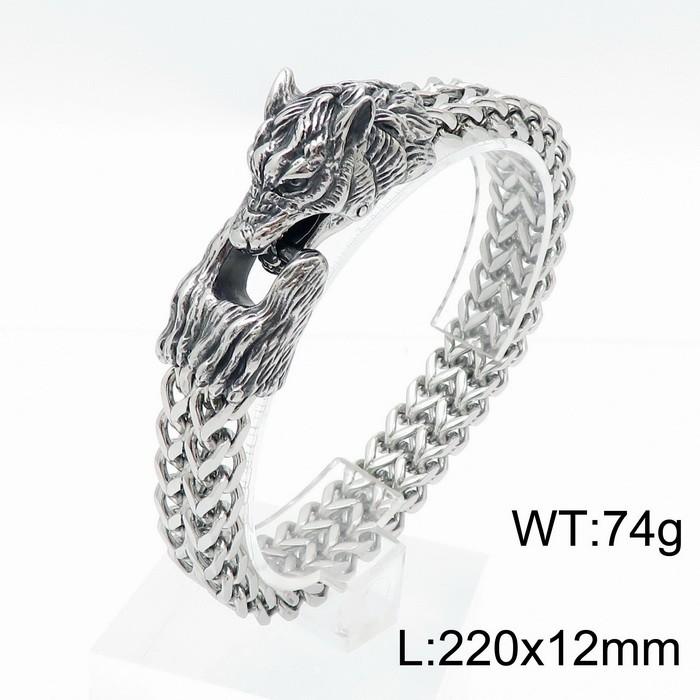 Kalen Classic Christian Jesus Cross Charm Bracelets on Hand for Men Stainless Steel Mesh Chain Link Armband Prayer Jewelry