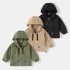 Fashion Spring Boys Jackets Casual Hooded Zipper Kids Windbreaker Coat Autumn Boys Outerwear Children Clothes