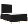 Boxspring Bed with Headboard Black 120 x 200 cm Fabric