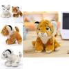 Adorable Cute Plush Tiger Animal Toy In White And Yellow For Kids And Collectors