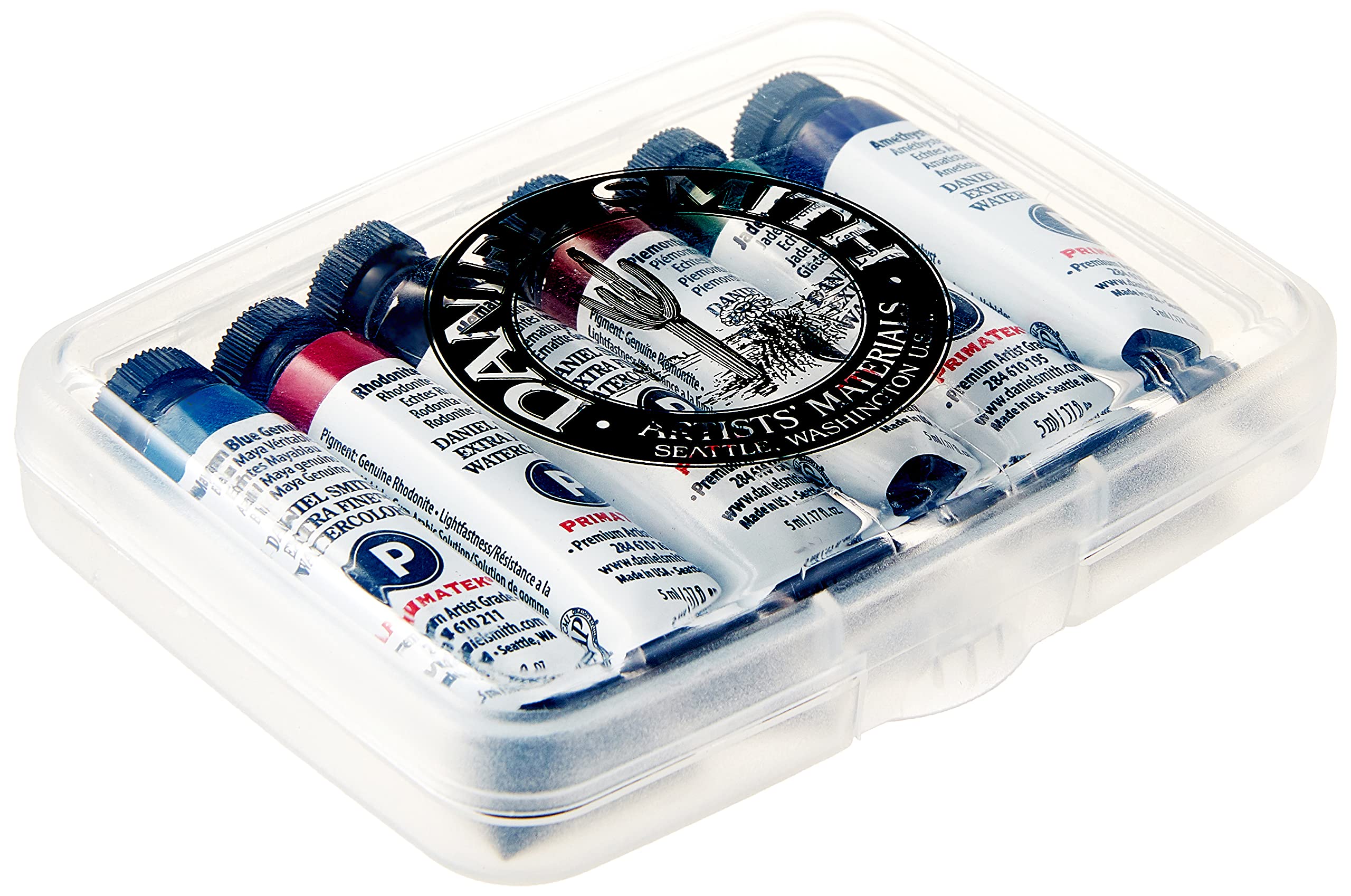 

Daniel Smith Transparent Watercolor Paints, Extra Fine Mineral Mix, 6-Color Set with Ground, 5ml (No. 2), 285610103