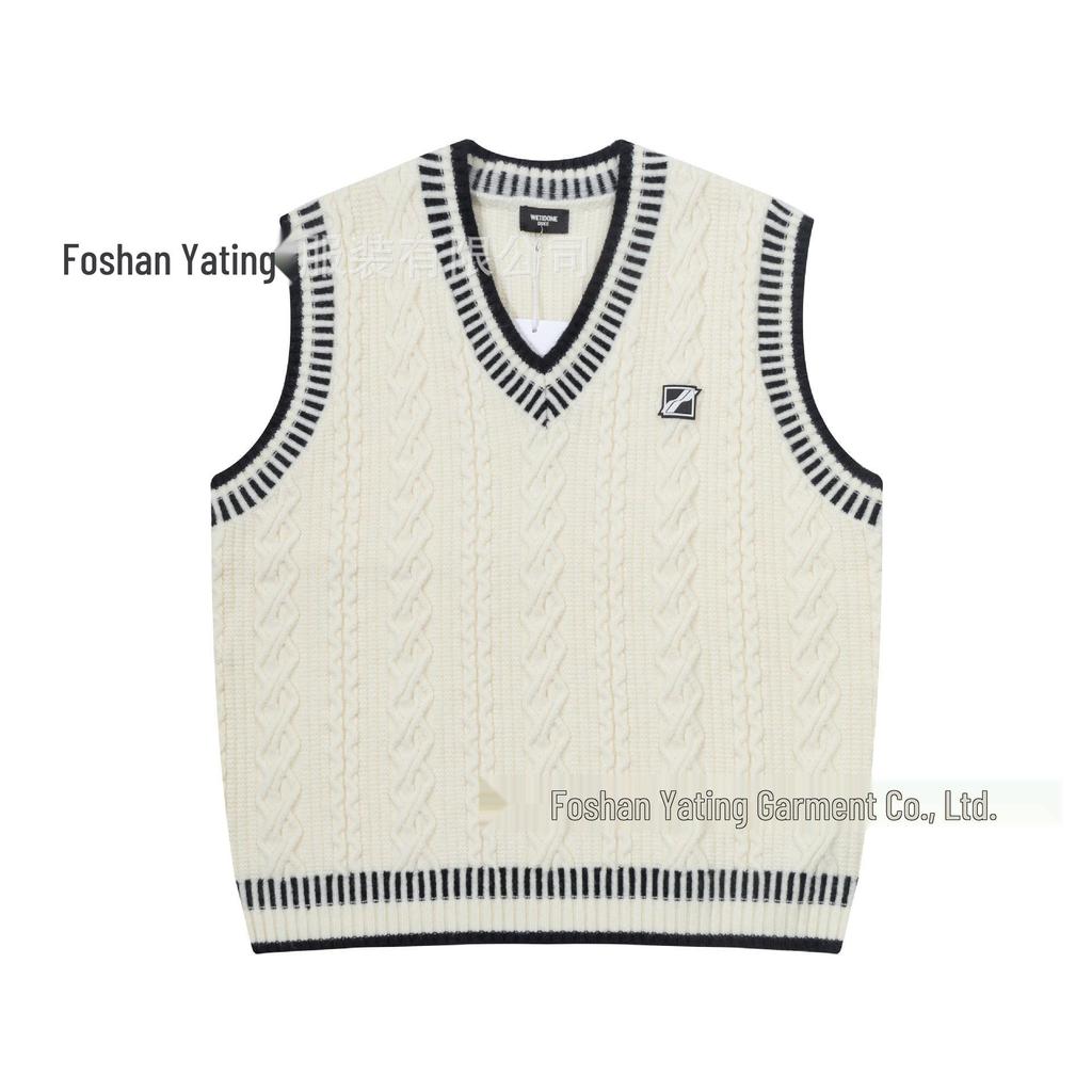 25th Anniversary Logo Embroidered Wool Knit Zip-Up Hoodie Sweater
