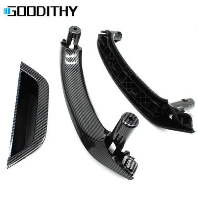 Poignée de porte intérieure gauche/droite en fibre de carbone pour BMW X3/X4 F25/F26