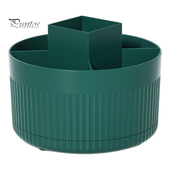 

Держатель для кистей для макияжа, вращающийся на 360 градусов, большая вместимость, несколько отделений, органайзер для косметики на столешницу 1pc зелёный