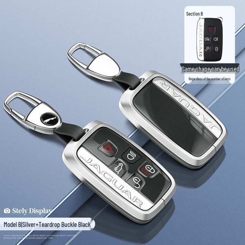 Jaguar Key Case: Aluminum Alloy Shell for XEL, XFL, F-Pace, XJL, XF, XE, F-Type Models