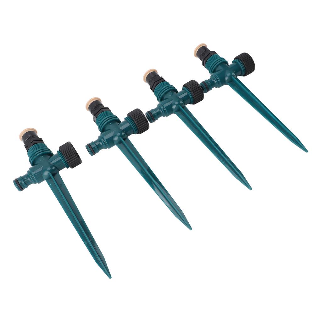 4pcs Garden Sprinklers Professional Efficient 360 Degree Automatic Rotating Lawn Sprinkler for Yard Patio Outdoor Garden