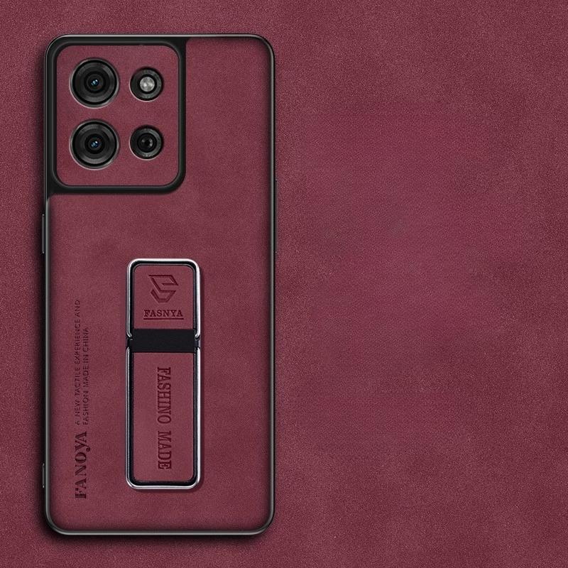 

Чехол из овчины для Moto G75 5G G85 G55 G35 G45 G15 G05 G34 E15 матовый держатель подставки защитная силиконовая рамка задняя крышка For Moto G75 5G красный