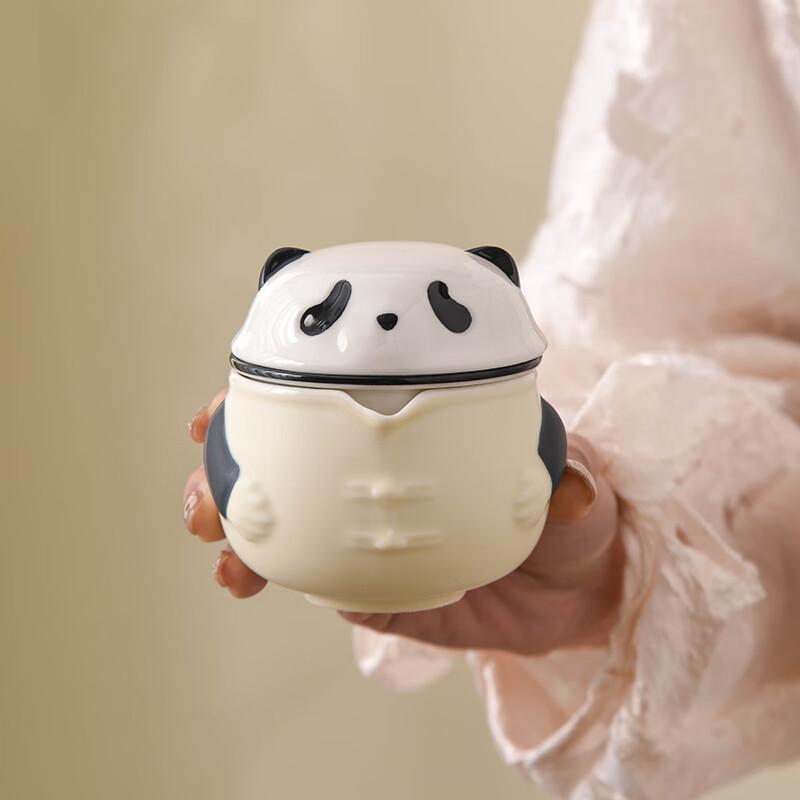 PES Cartoon Panda Travel Tea Set