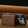 LC.IMEEKE L5 For iPhone 17 Pro Magnetic Phone Case Leather Back Cover with Detachable Card Holder