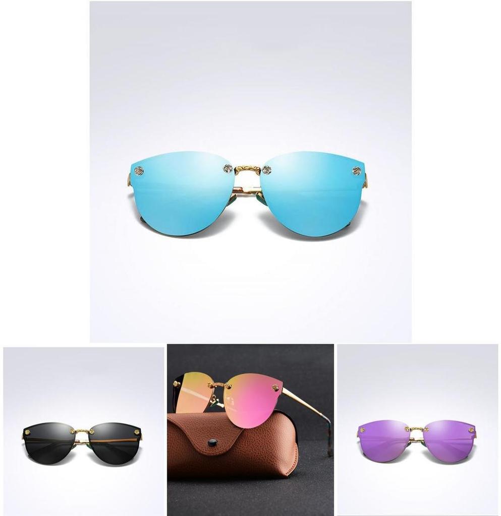 Stylish Steampunk Vintage Cat Eye Polarized Sunglasses For Fashionable Ladies