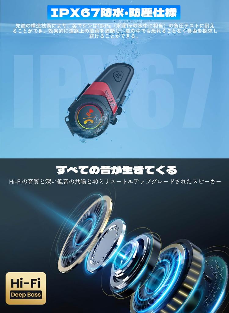 Exclusive LX3 PRO Motorcycle Bluetooth Helmet 58 Hours of Continuous Talk IP67 Triple Intelligent Noise Popular 1500mAh Helmet Multiple Light Japanese