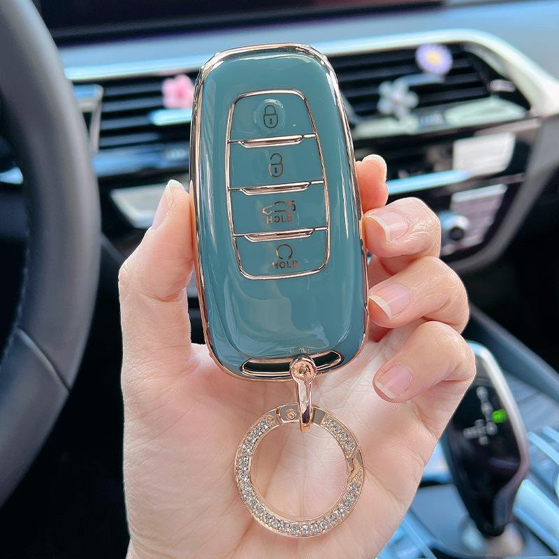 Protective Key Case for FAW Hongqi H5/H9/E-HS9/EQM5 Models - Unisex