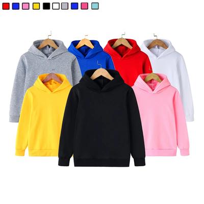 Moda crianças menino hoodies 2021 primavera outono meninas casual hoodies moletom criança cor sólida hoodies moletom topos novo