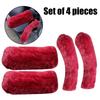 Simulated Plush Grip Glove Motorcycle Handle Cover for Winter Thick Warm Handle Gloves Covers Universal Scooters Hand Warmer