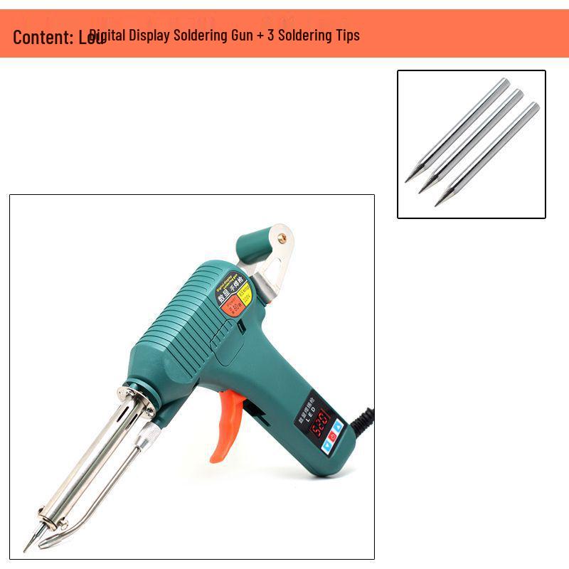 Electric Soldering Iron 60W: Internal/External Heating, Single-Handed, Semi-Automatic Solder Dispenser.